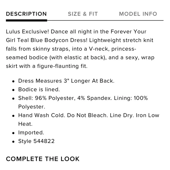 Forever Your Girl Lulu’s mini cocktail dress nwot - Picture 6 of 7